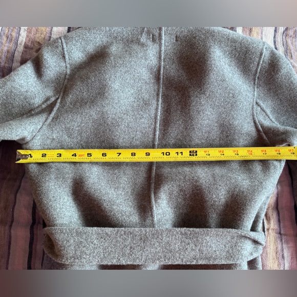 Quince Double-faced Merino Wool Draped Collar Short Wrap Coat, NWT, S - Picture 11 of 15